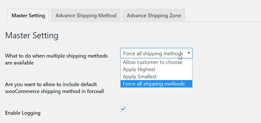 10 Master setting for Advanced Flat rate shipping plugin