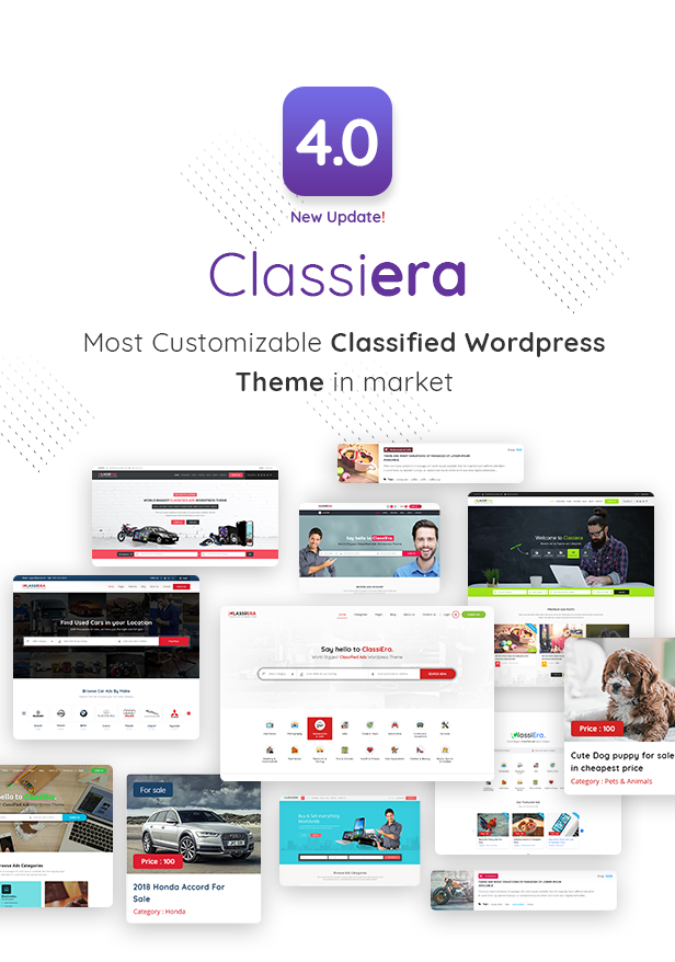 Classiera là chủ đề WordPress được phân loại lớn nhất