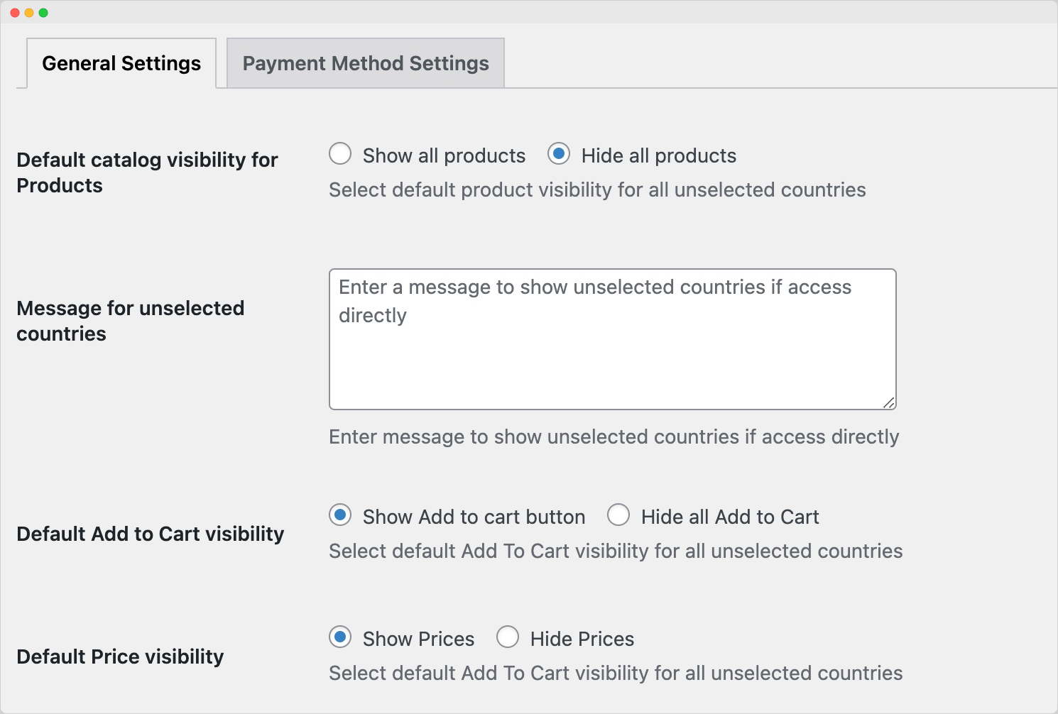 Global catalog visibility