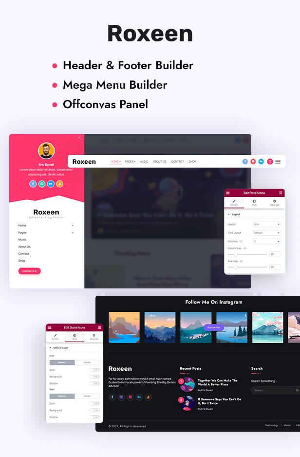 Roxeen | Personal Lightweight WordPress Theme