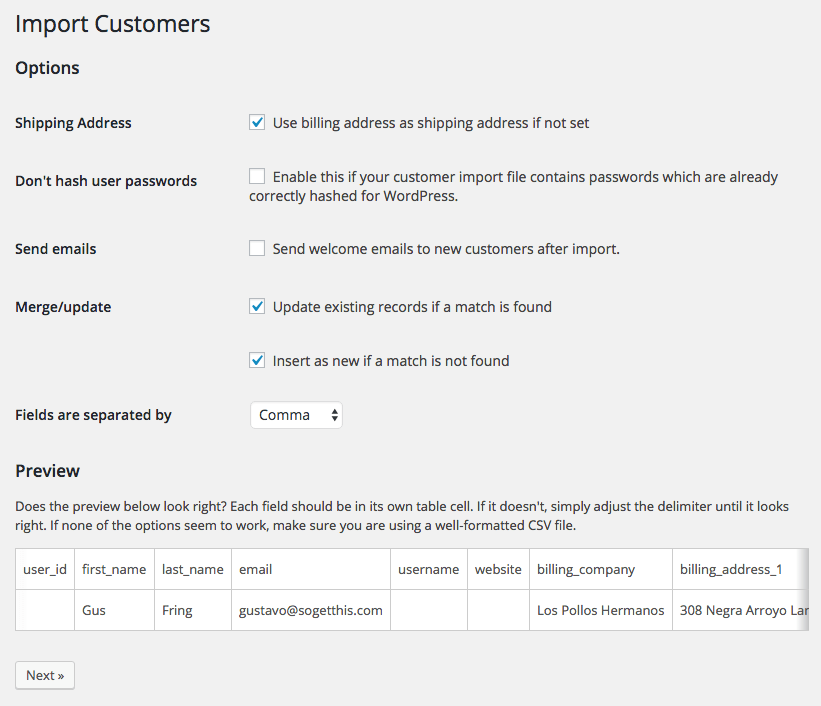 woocommerce customer order csv import suite import customers 1