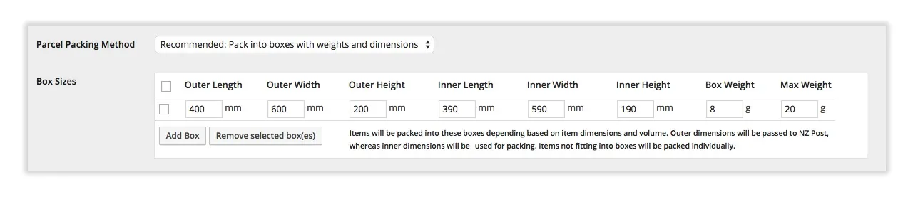 packing methods