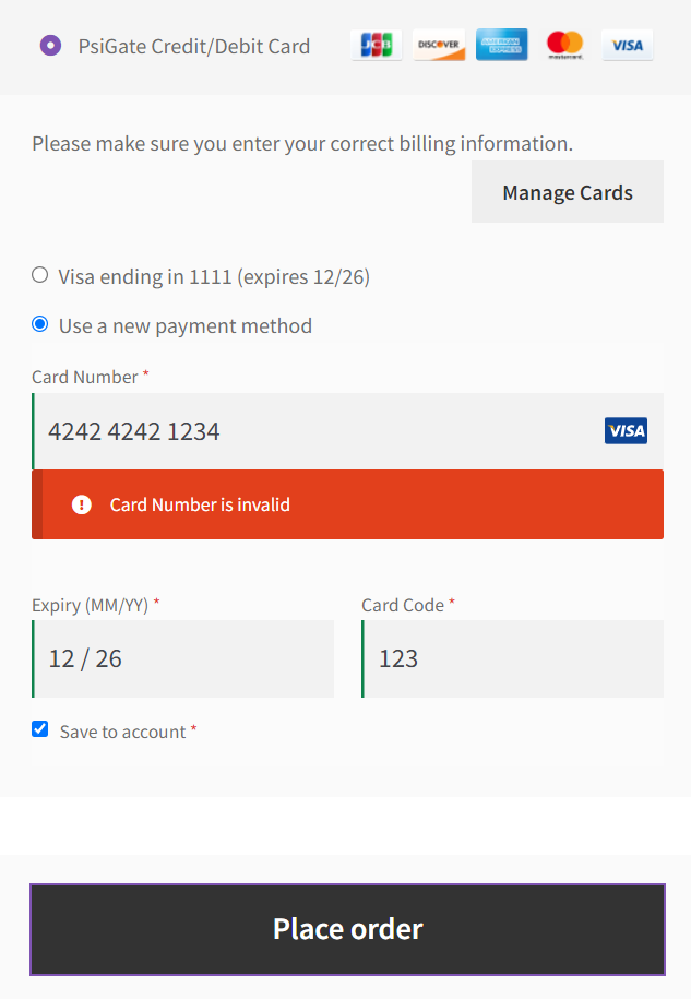 psigate form validation