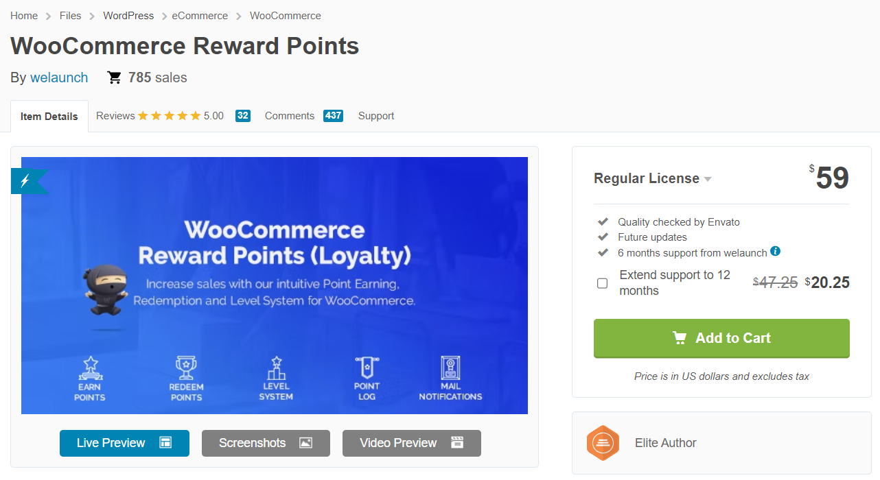Plugin WooCommerce Reward Points