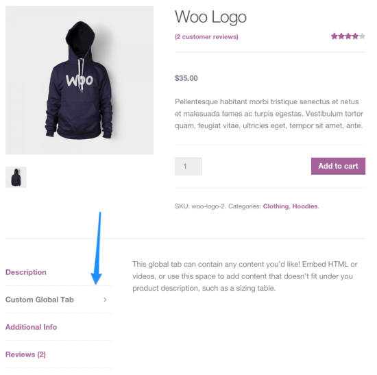 woocommerce tab manager custom tab example 550x547 1