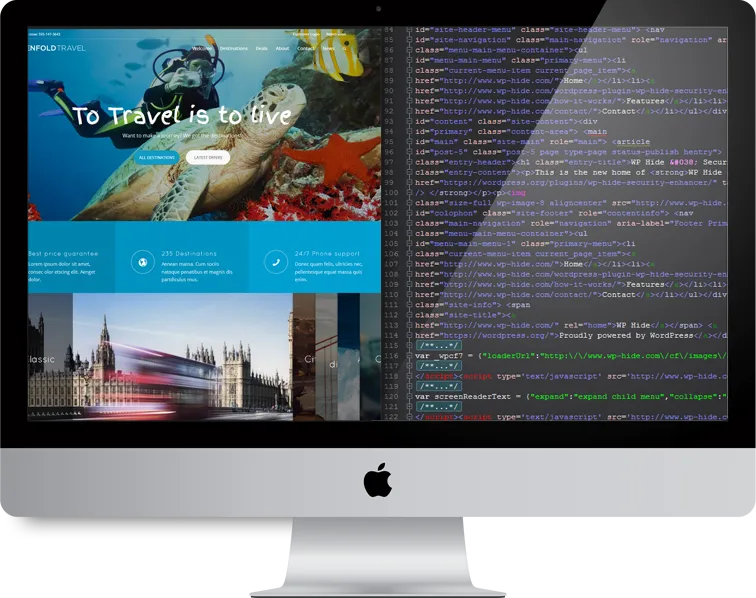 imac wordpress site code hide 1