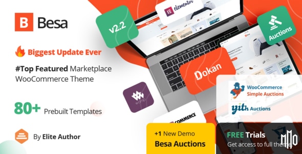 Besa – Elementor Marketplace WooCommerce Theme