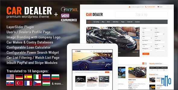 Car Dealer Automotive WordPress Theme – Responsive