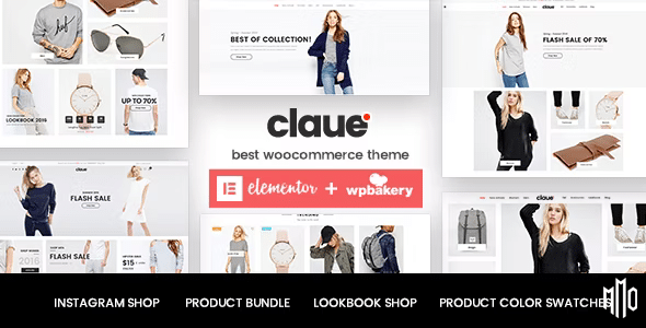 Claue – Clean, Minimal Elementor WooCommerce Theme