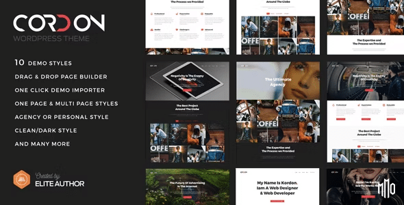 Cordon (Responsive One Page & Multi Page Portfolio Theme)