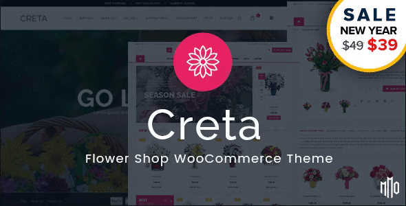 Creta – Flower Shop WooCommerce WordPress Theme