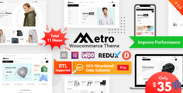 Metro – Minimal WooCommerce WordPress Theme