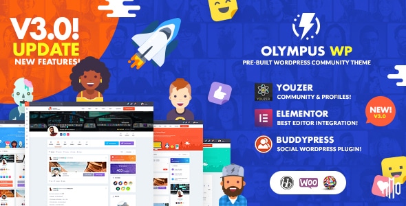 Olympus – Powerful BuddyPress Theme for Social Networking