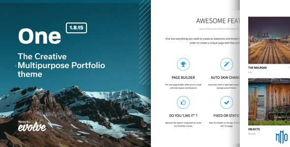 One - The Creative Multipurpose Portfolio theme