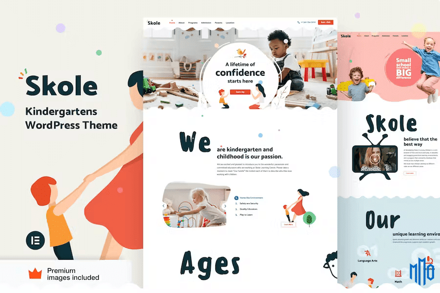 Skole – Kindergarten WordPress