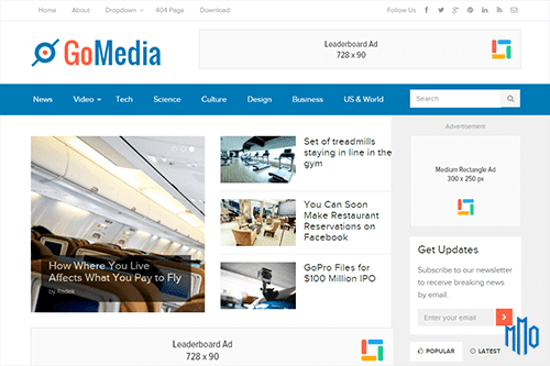 Theme Junkie GoMedia WordPress Theme