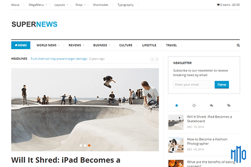 Theme Junkie SuperNews WordPress Theme