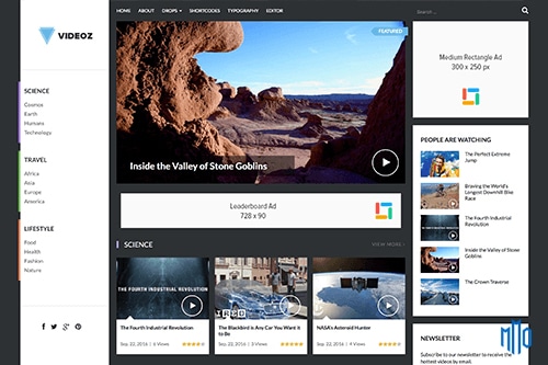 Theme Junkie VideoZ WordPress Theme