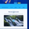 Mẫu web Theme WordPress nước aqua