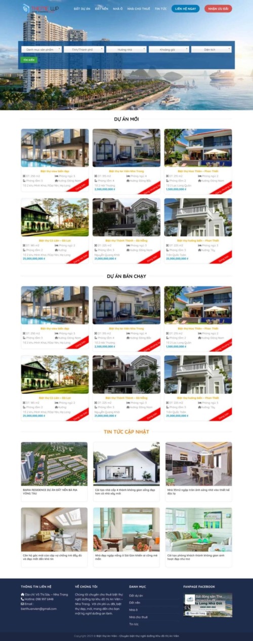 Mẫu web Theme WordPress bất động sản 17