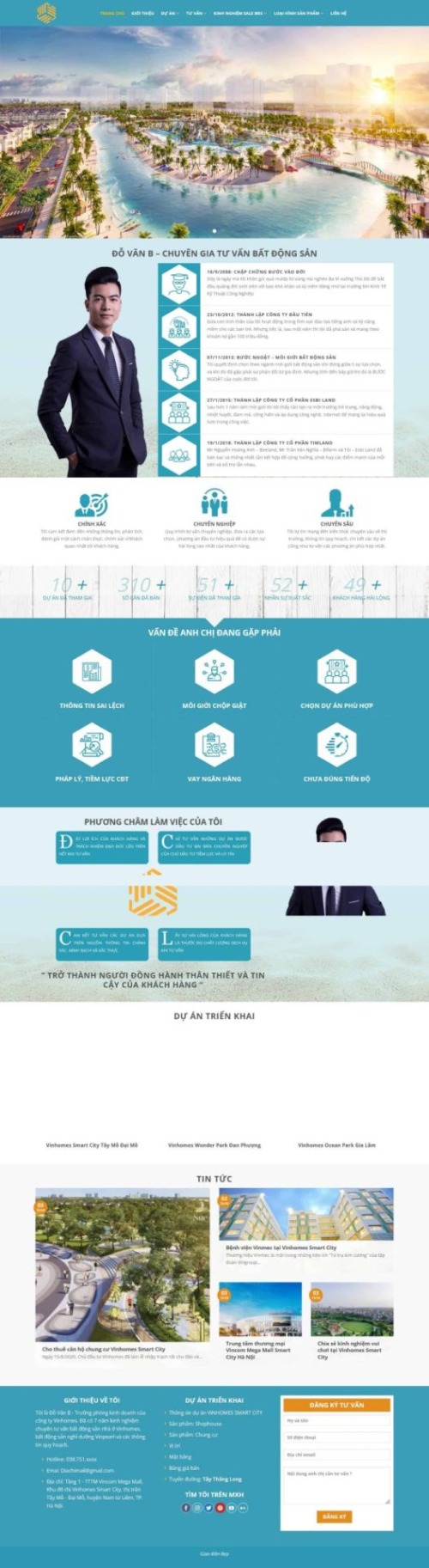 Mẫu web Theme WordPress bất động sản 27