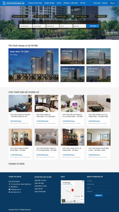 Mẫu web Theme WordPress bất động sản 29