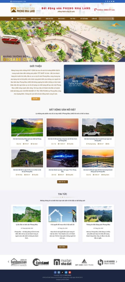 Mẫu web Theme WordPress bất động sản 34