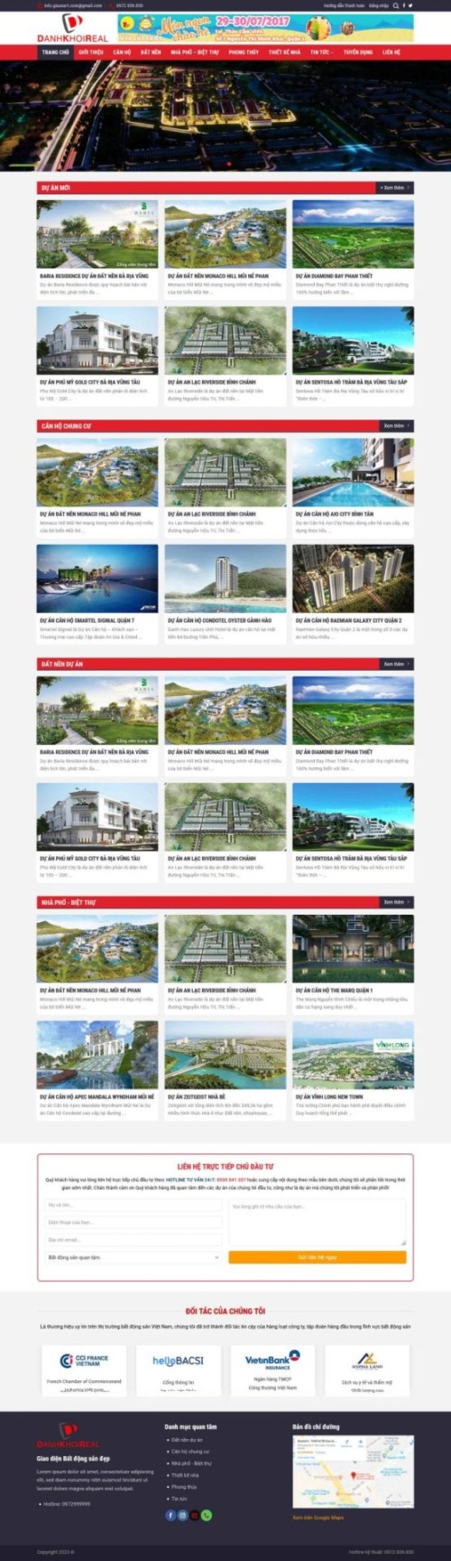 Mẫu web Theme WordPress bất động sản 07