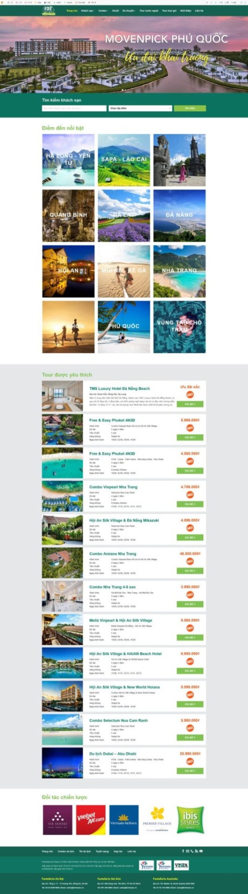 Mẫu web Theme WordPress du lịch 19