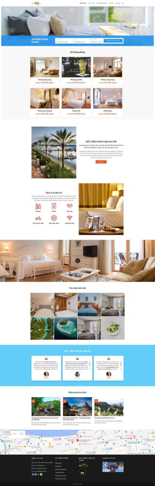 Mẫu web Theme WordPress khách sạn 5