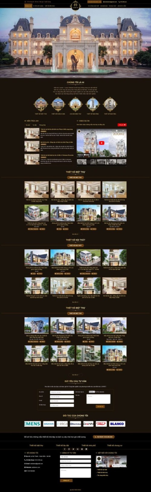 Mẫu web Theme WordPress kiến trúc xây dựng 6