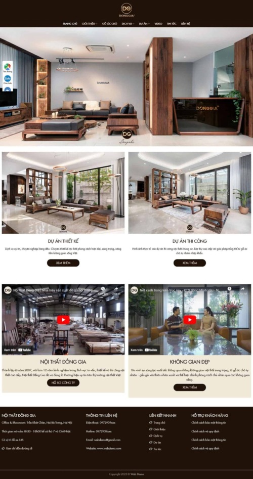 Mẫu web Theme WordPress nội thất 38