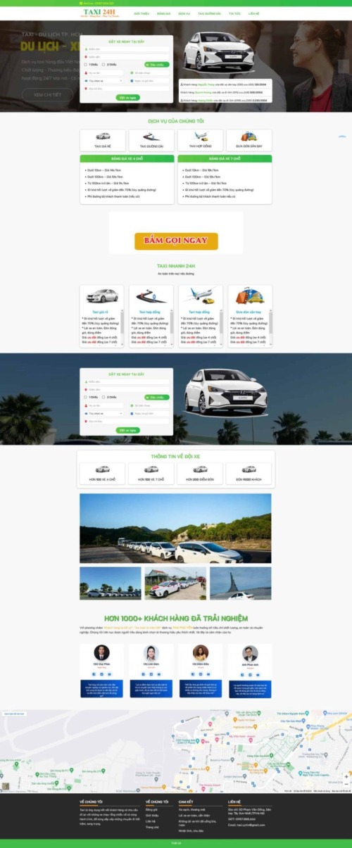 Mẫu web Theme WordPress taxi 2