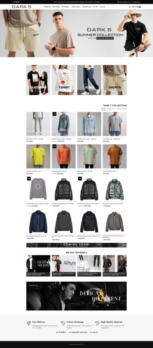 Mẫu web Theme WordPress thời trang 8