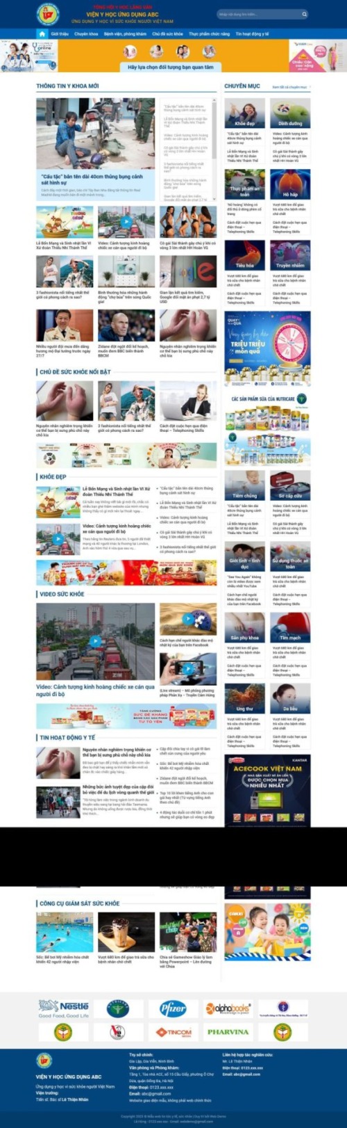 Mẫu web Theme WordPress tin tức 23