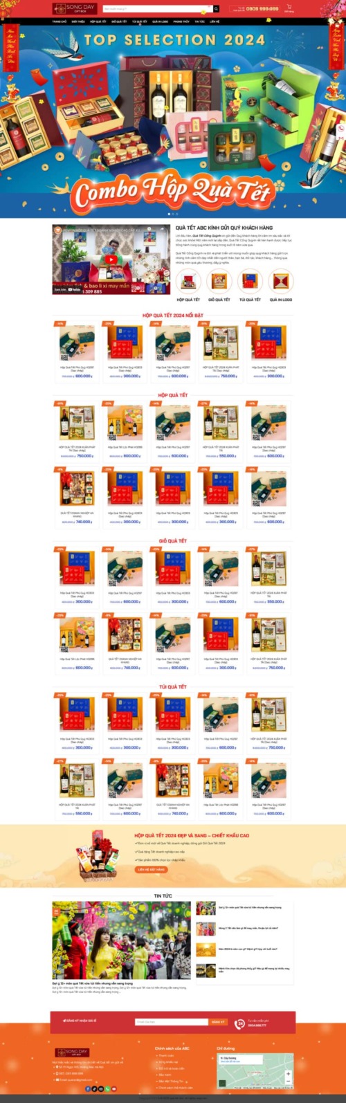Theme WordPress bán quà tết