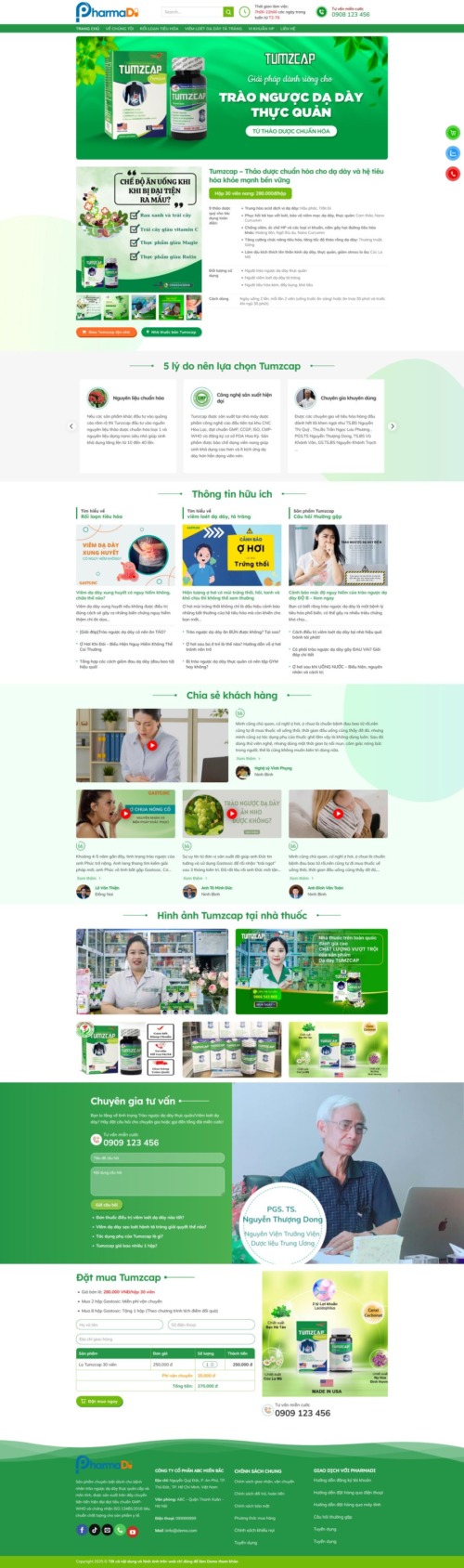 Theme wordpress bán thuốc thực phẩm chức năng