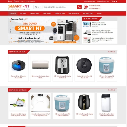 Theme wordpress bán đồ gia dụng 01