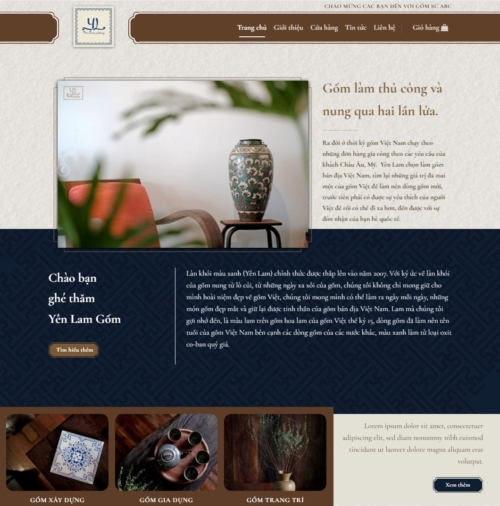 Theme wordpress bán gốm sứ