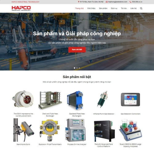 Theme wordpress bán máy công nghiệp, thiết bị công nghiệp