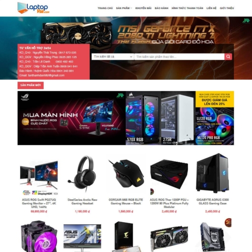 Theme wordpress bán máy tính đơn giản