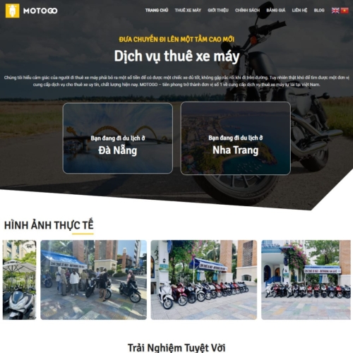Theme wordpress cho thuê xe máy 01