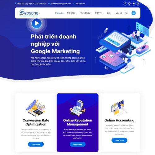 Theme wordpress dịch vụ agency 01