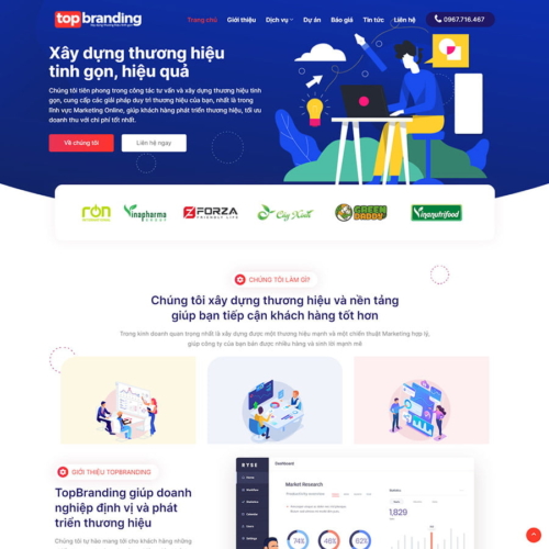 Theme wordpress dịch vụ quảng cáo – marketing