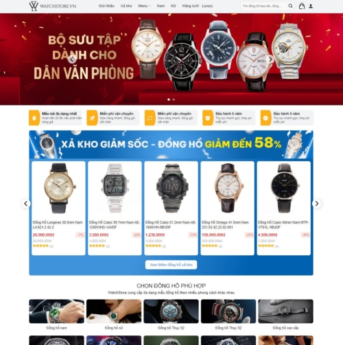 Theme wordpress đồng hồ 04