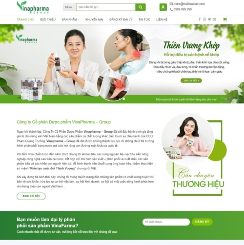 Theme wordpress dược phẩm 05