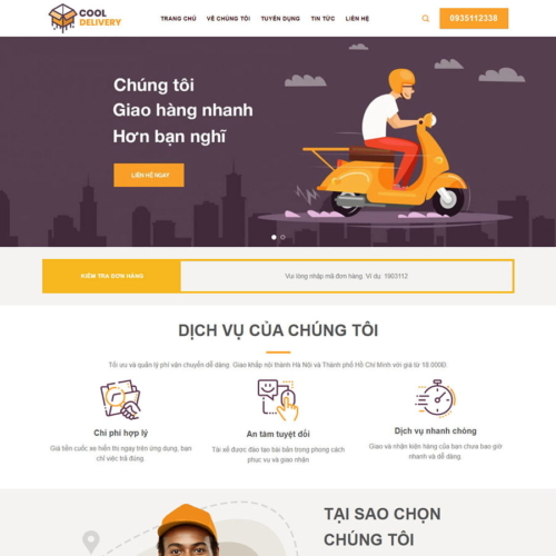 Theme wordpress flatsome logictics vận chuyển – giao hàng