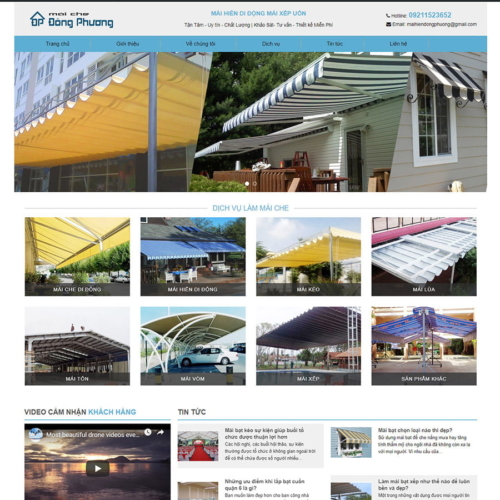 Theme wordpress giới thiệu mái hiên
