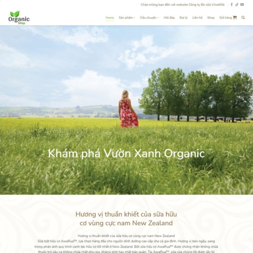 Theme wordpress landing bán sữa 03