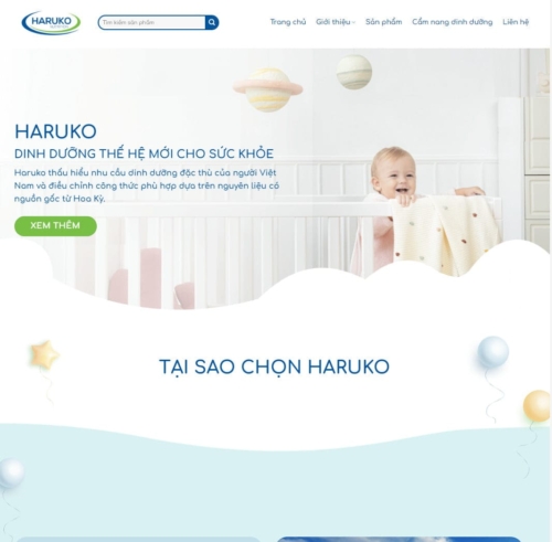 Theme wordpress landing bán sữa 2